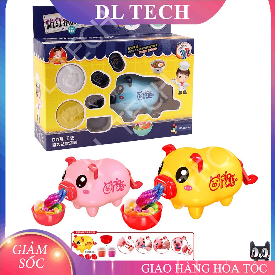 BỘ NẤU ĂN BẰNG ĐẤT NẶN DNNB, ĐỒ CHƠI LÀM MÓN ĂN TỪ ĐẤT NẶN CHO BÉ DL TECH