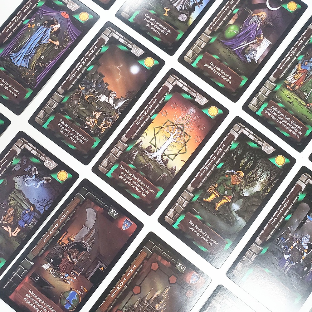 [Size Gốc] Bộ Bài Tarot The Lord Of The Rings 7x12 Cm Tặng Đá Thanh Tẩy S36