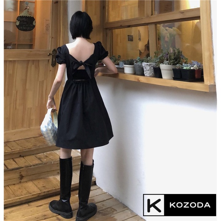 Đầm ulzzang Váy Dự Tiệc dạ hội hàng thiết kế dài công chúa có lớp lót vải voan xòe xếp ly đẹp Kozoda M37