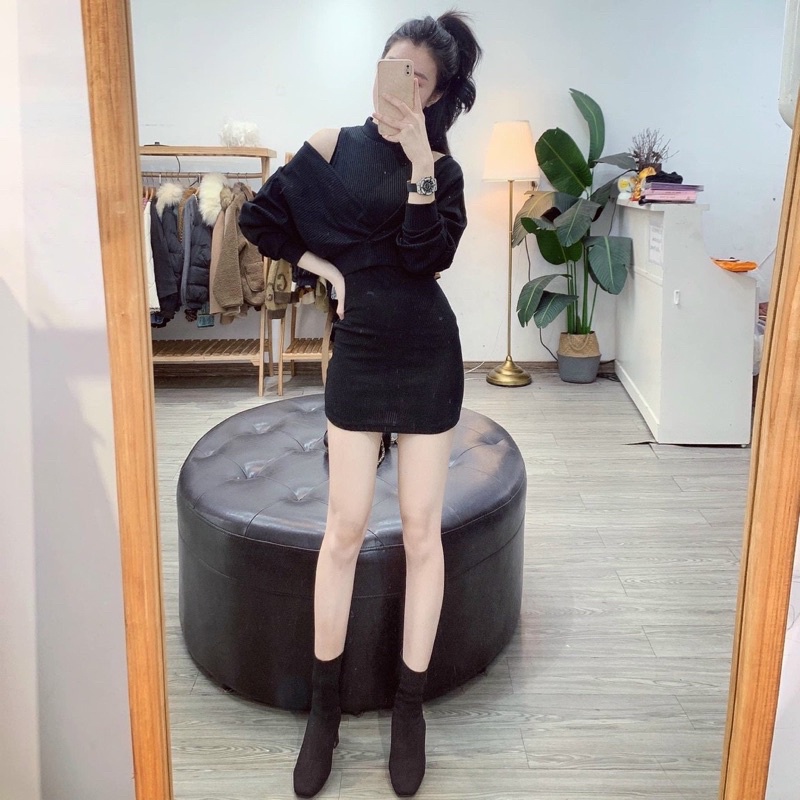 SÉT VÁY TĂM KHOÉT VAI HOETTREND CHẤT ĐẸP MS18891