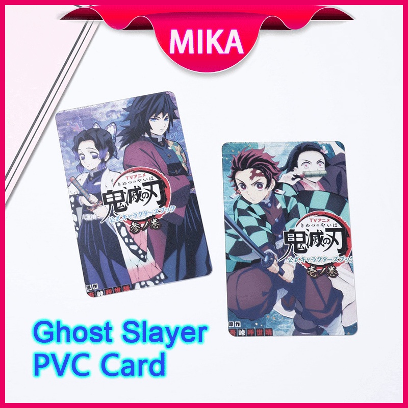 Set 12 Thẻ Bài Anime Demon Slayer【G-QT08】Junior Chất Liệu pvc Dành Cho Học Sinh