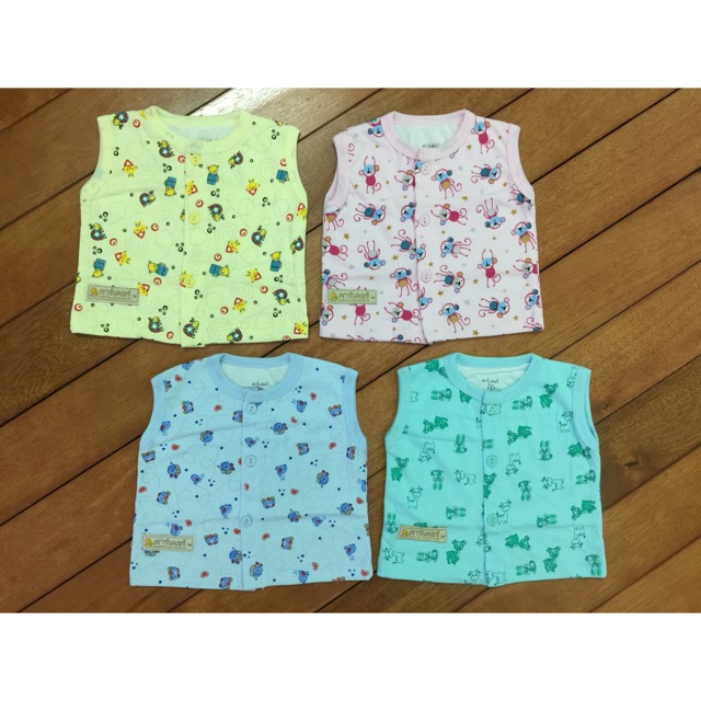 Áo gile cotton cho bé size 3-12kg