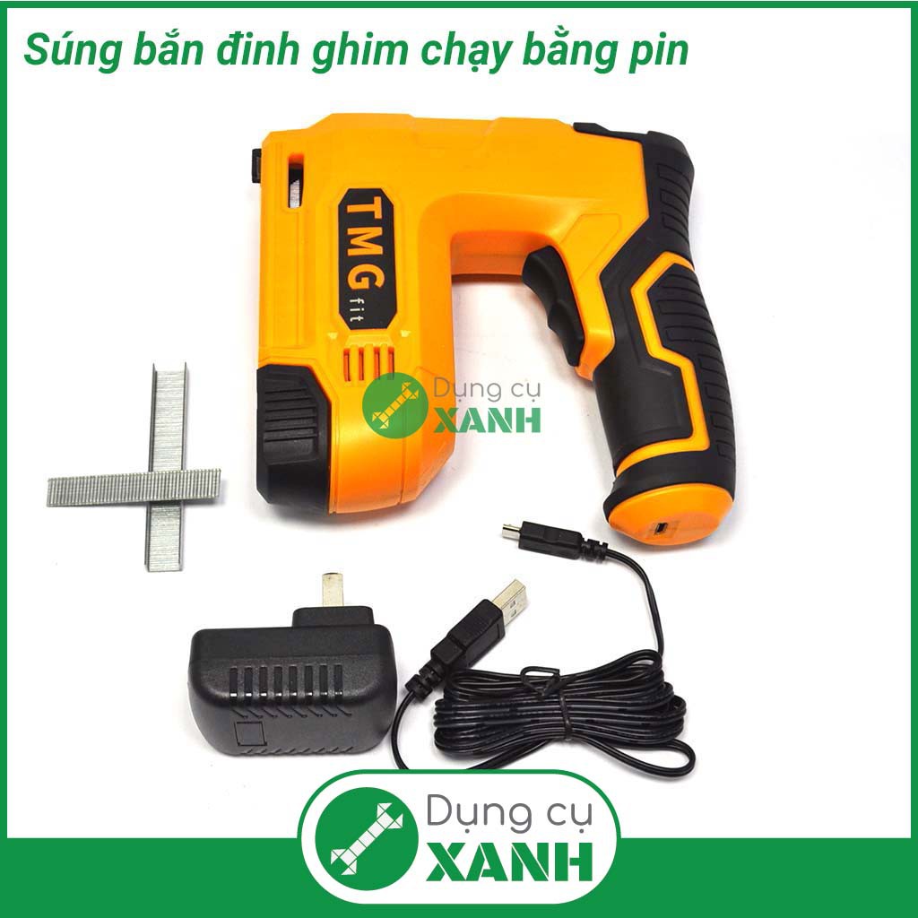 Súng bắn ghim đinh ghim gỗ chạy bằng pin TMG