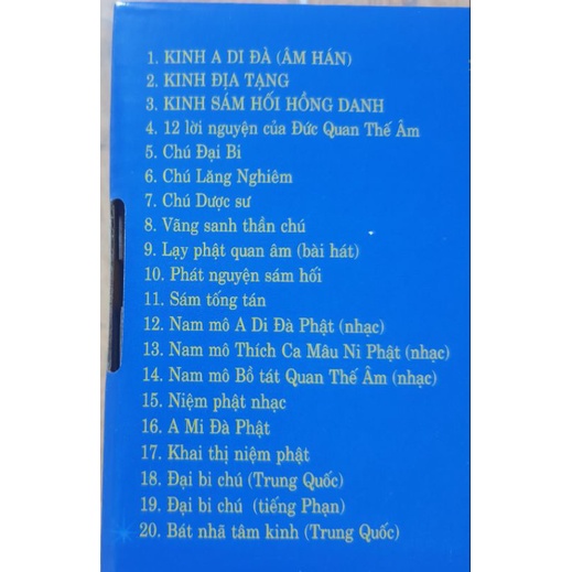 Máy tụng kinh niệm Phật 55 bài có kinh  địa tạng