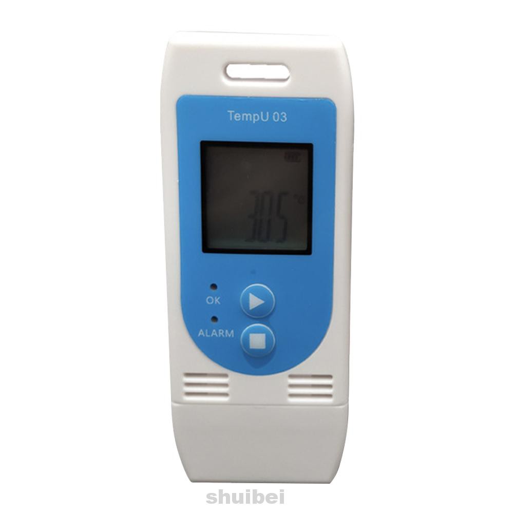 Warehouse LCD Display Portable Small CSV PDF Humiture Reusable Temperature Humidity Logger