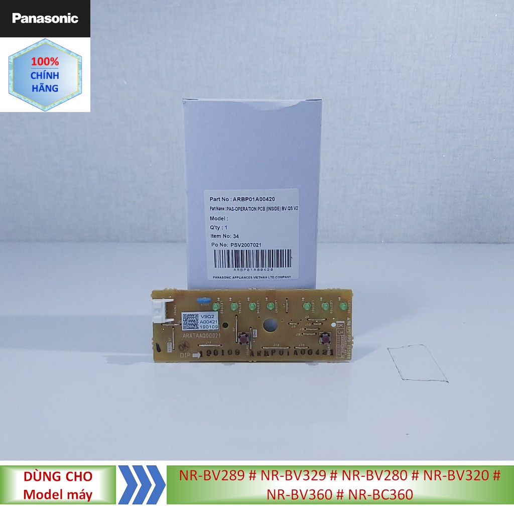 Phụ kiện Bo mạch điều khiển nhiệt độ tủ lạnh Panasonic model NR-BV289 NR-BV329 NR-BV369 NR-BV280 NR-BV320 NR-BV360