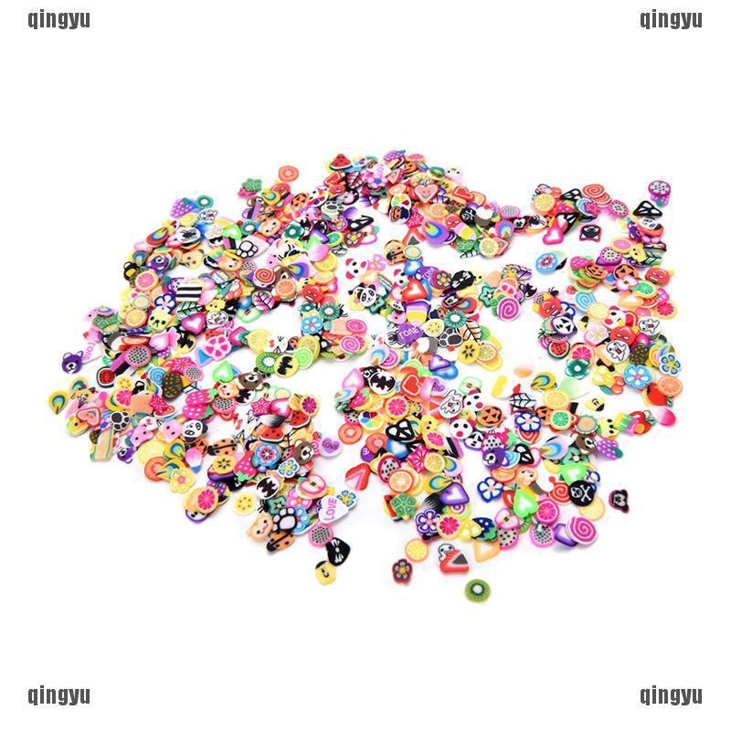 Set 1000 Hạt Đất Sét 3D Trang Trí Móng Tay