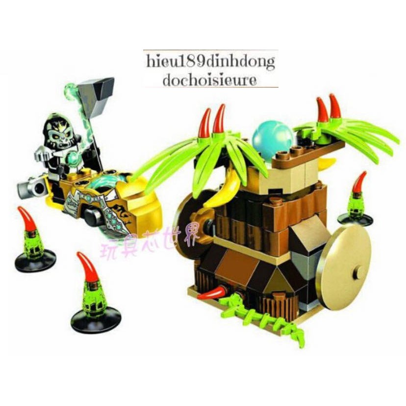 Lắp ráp xếp hình NOT Lego Legends of Chima 70136 Bela 10080 : Cú Đánh Chuối 120 khối