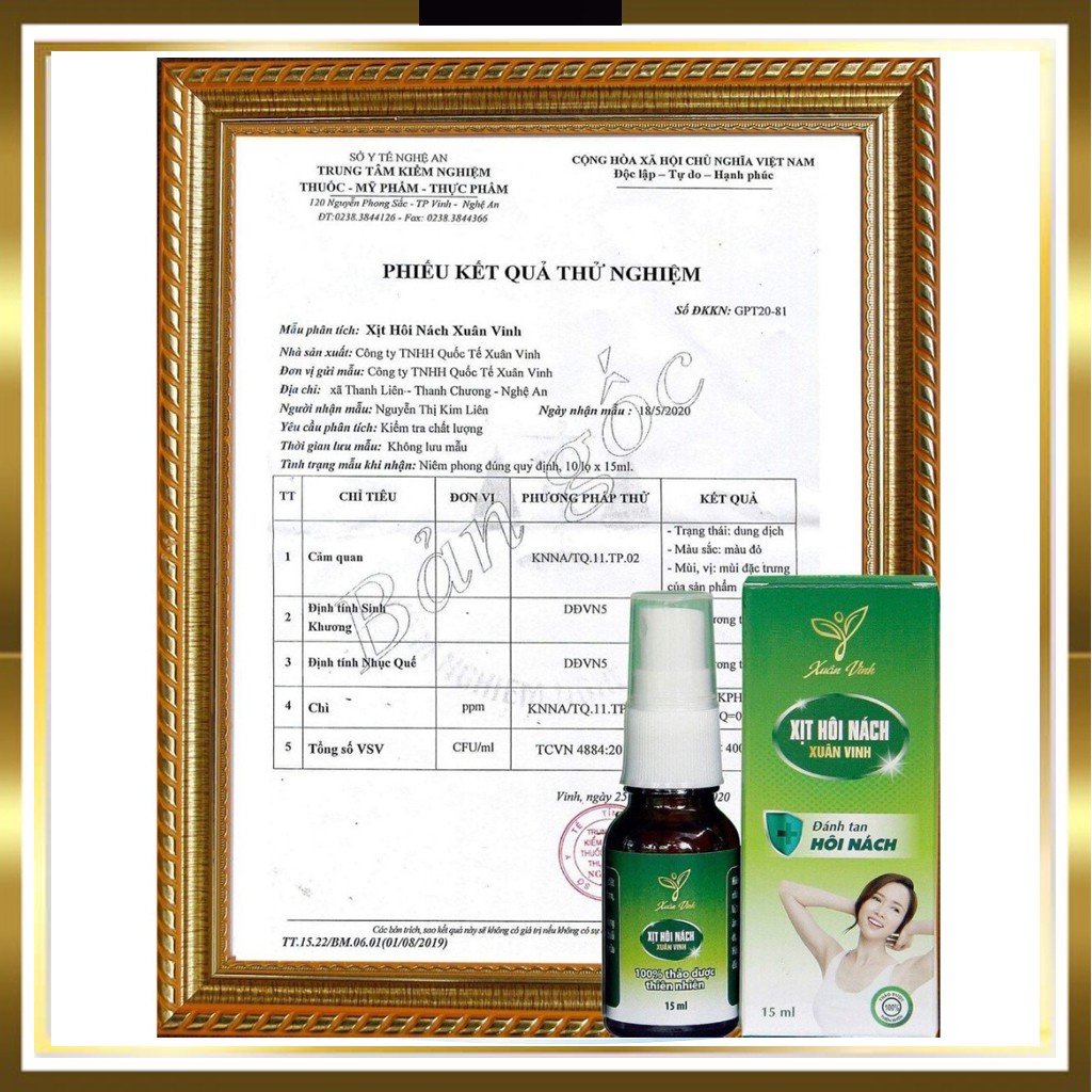 Xịt Khử Mùi Hôi Nách Xuân Vinh ✔ Hiệu Quả Mồ Hôi, Hôi Nách 20ml | BigBuy360 - bigbuy360.vn
