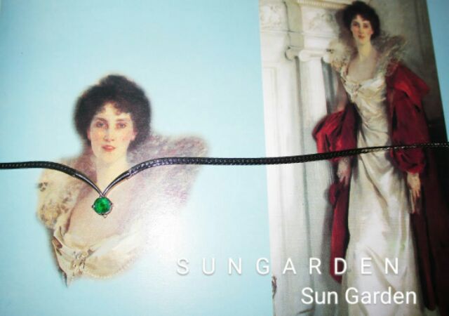 1252. Sét bộ hoa tai và dây chuyền xanh lục bảo sang trọng_Hàng si tuyển