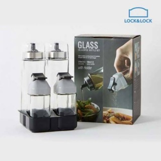 Bộ gia vị thủy tinh Locknlock