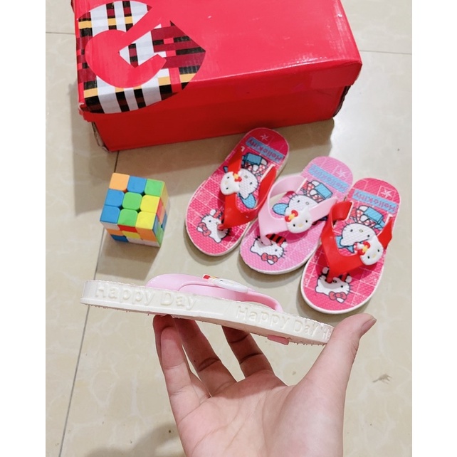 dép xỏ ngón nữ- tông bé gái hello kitti siêu dễ thương( cỡ tiểu)