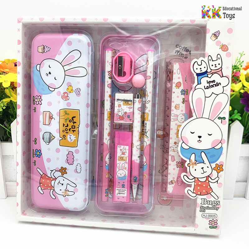 Quà tặng/Bộ đồ dùng học tập họa tiết động vật SIÊU ngộ nghĩnh Animal World - KKstore