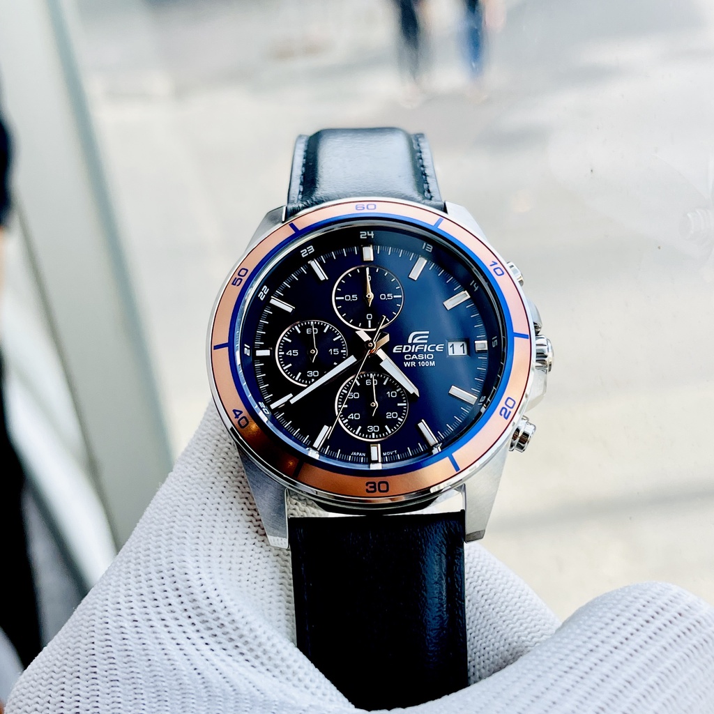 Đồng hồ nam dây da Casio Edifice EFR 526 2A
