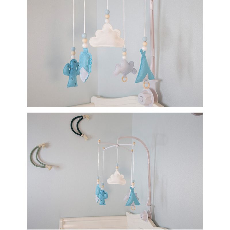 Chuông Gió Lục Lạc Di Động Xâu Hạt Phong Cách Bắc Âu Trang Trí Phòng Ngủ Cho Bé