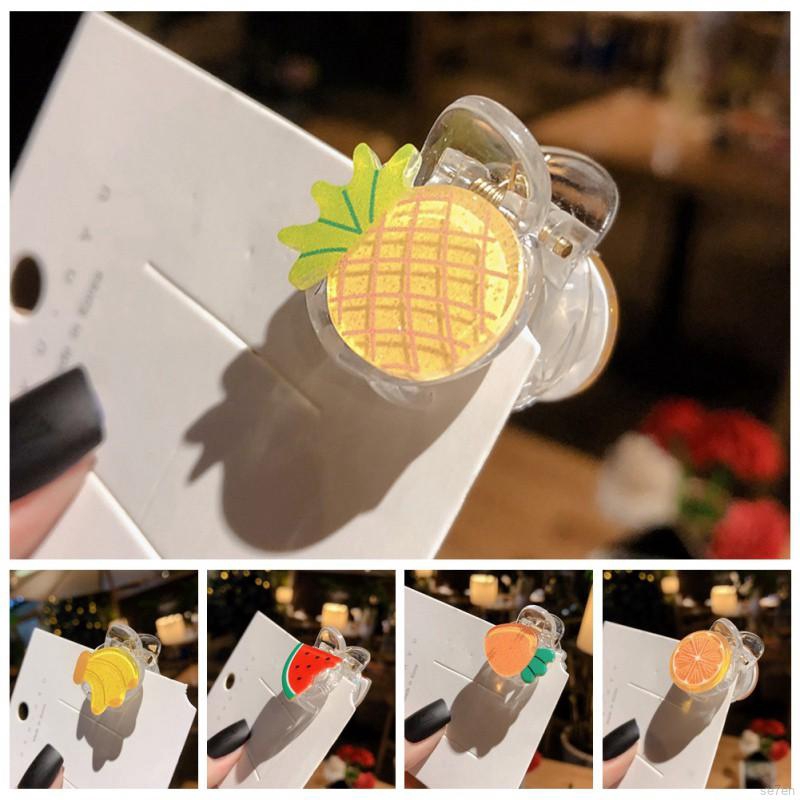 Kẹp tóc nhựa trang trí trái cây xinh xắn cho bé gái