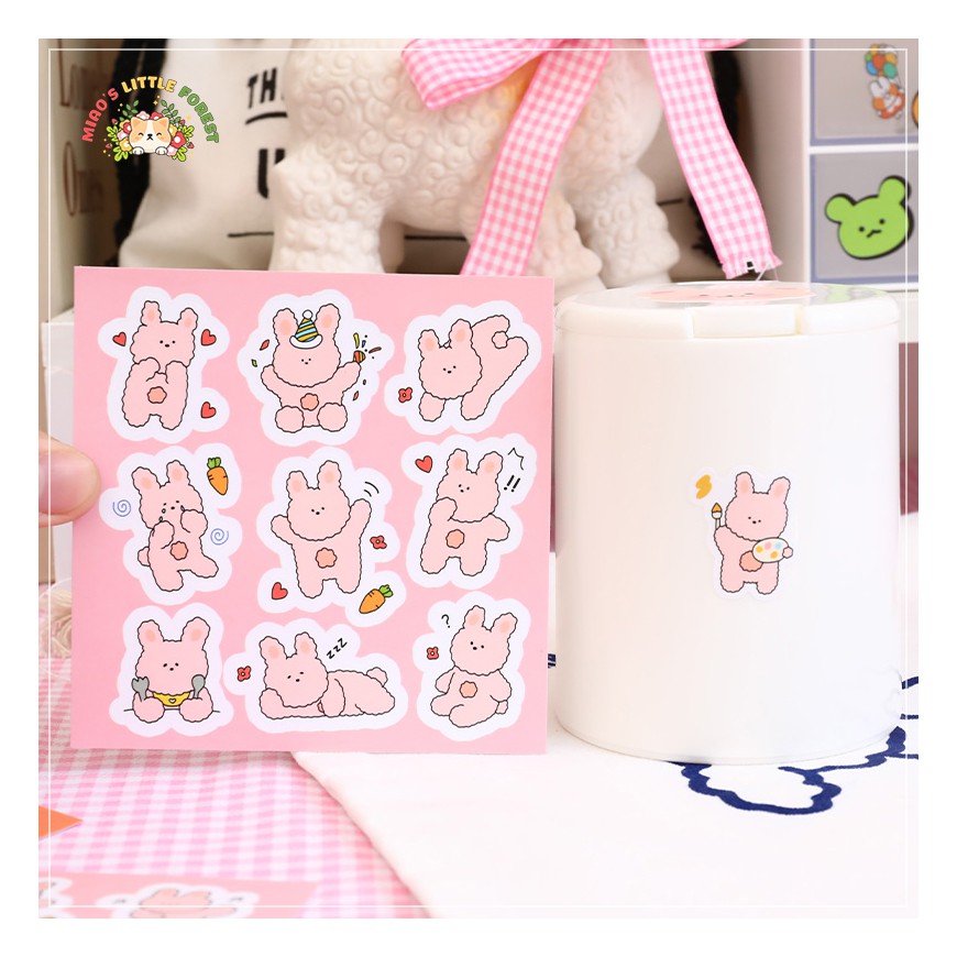 STICKER THỎ HỒNG | MST267
