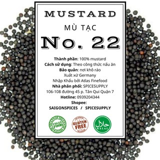 1kg Black Mustard - Hạt Mù Tạc Đen