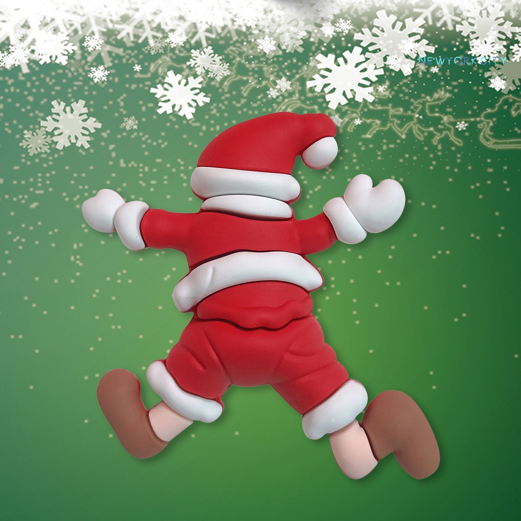 Cây Cắm Trang Trí Bánh Kem Hình Ông Già Noel Mềm Mại