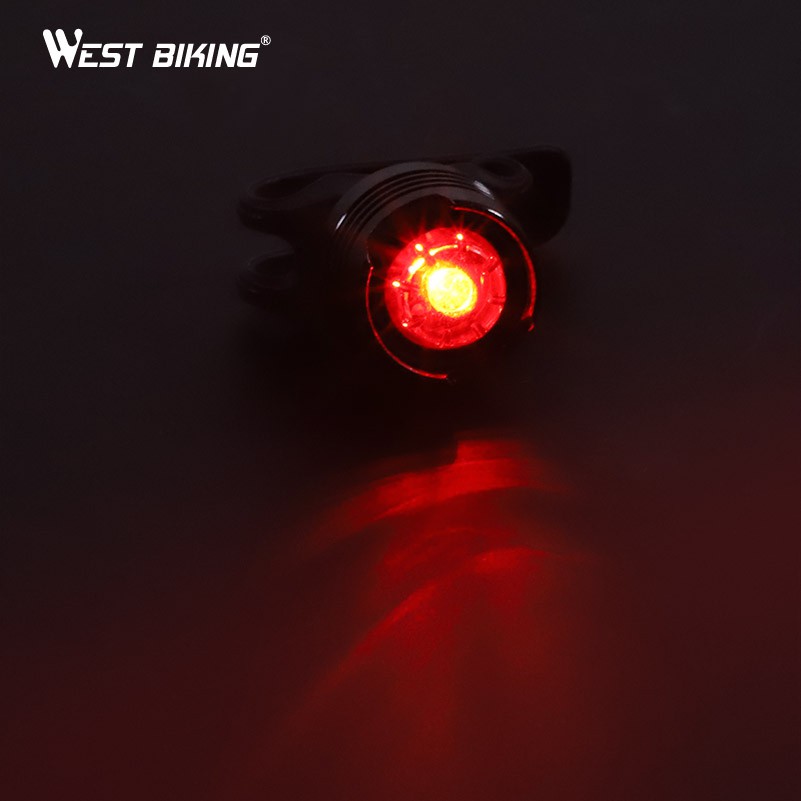 Đèn led WEST BIKING tín hiệu chống thấm nước gắn phía trước xe đạp