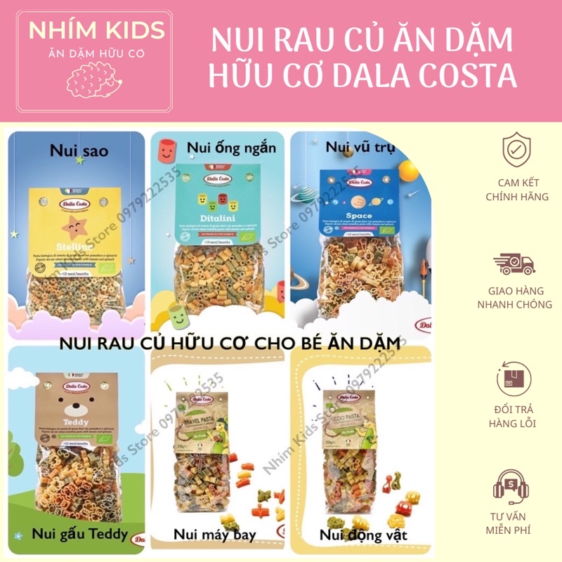 Nui Hữu Cơ Dalla Costa Cho Bé Ăn Dặm Từ 7 tháng trở đi (Date 2024)