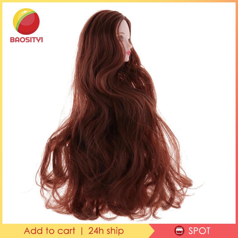 [Baosity1] Đầu Búp Bê Khớp Nối Với Tóc Giả Xoăn Tùy Chỉnh Cho Búp Bê BJD