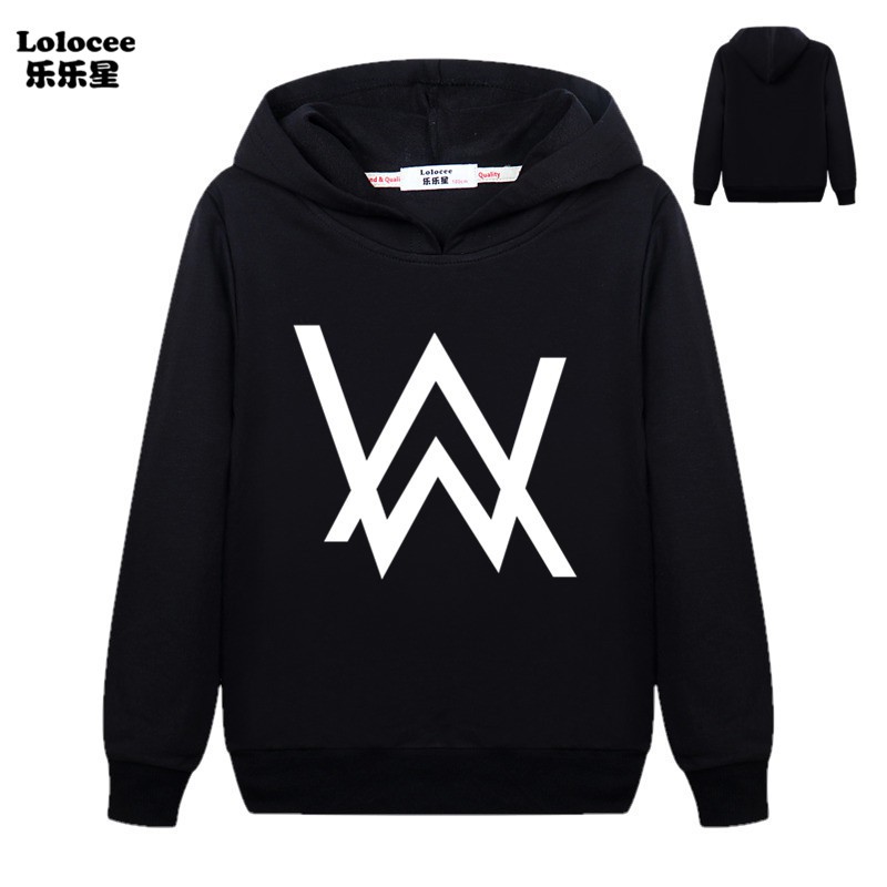 NEW Áo Hoodie Hip Hop In Biểu Tượng Dj Alan Walker Cho Bé 2020