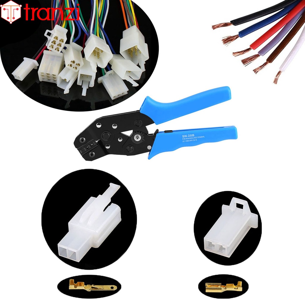 Vỏ header 2.8mm 28050 3P cái 30mm trắng - túi 10 cái