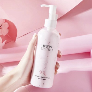 Sữa dưỡng thể hoa anh đào LIFUSHA dưỡng ẩm, trẻ hóa da 200ml - Mỹ phẩm nội địa Trung