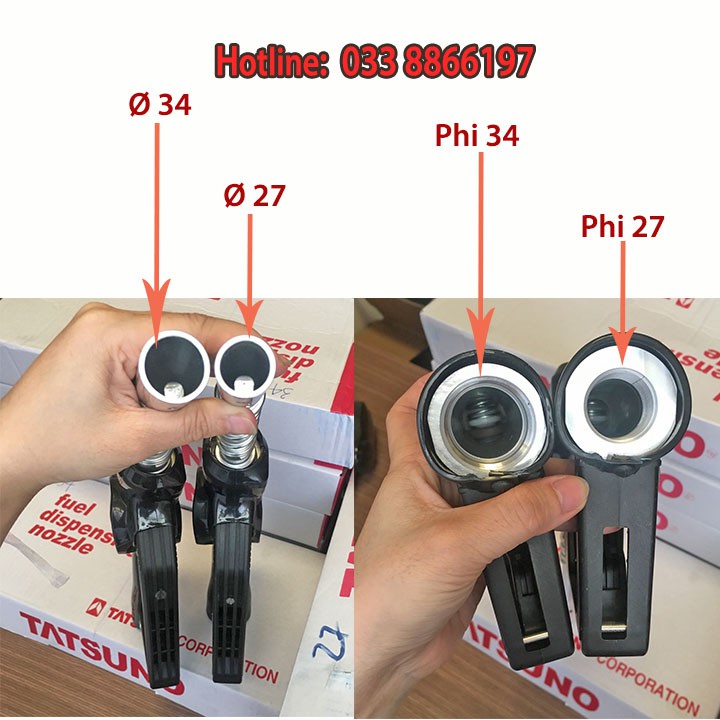 Cò bơm xăng dầu Tatsuno cao cấp phi 27