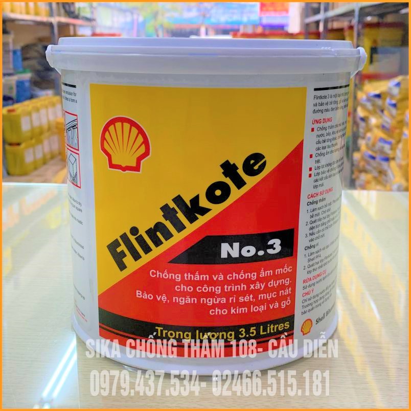 Chất chống thấm gốc nhựa đường Flintkote No.3 - 3.5Lit