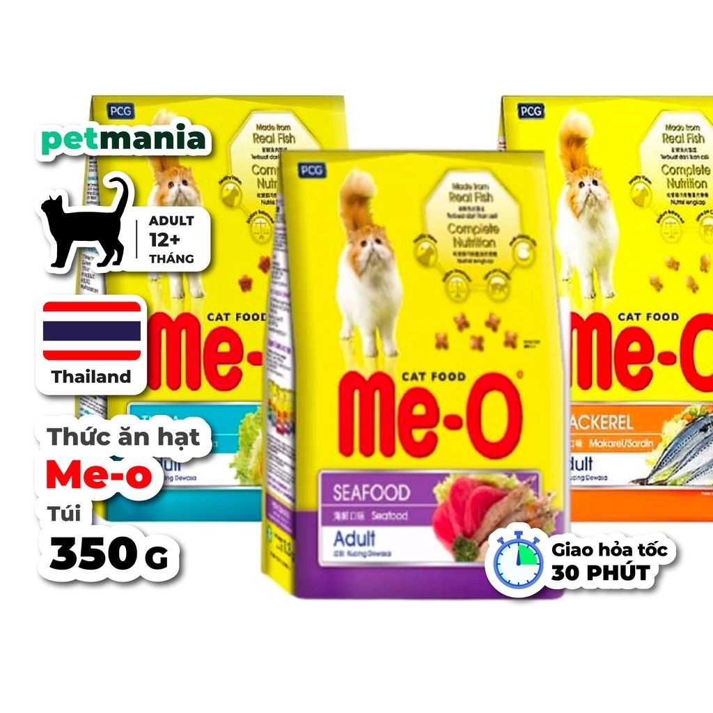 350g Me-o Adult thức ăn hạt cho mèo trưởng thành
