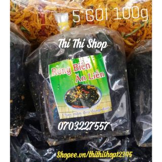 ( MIỄN SHIP Ở HCM) SỈ 5 GÓI 100G Rong biển sấy giòn, cháy tỏi ăn liền CHAY MẶN ĐỀU DÙNG ĐƯỢC, chất lượng(combo/ăn vặt)