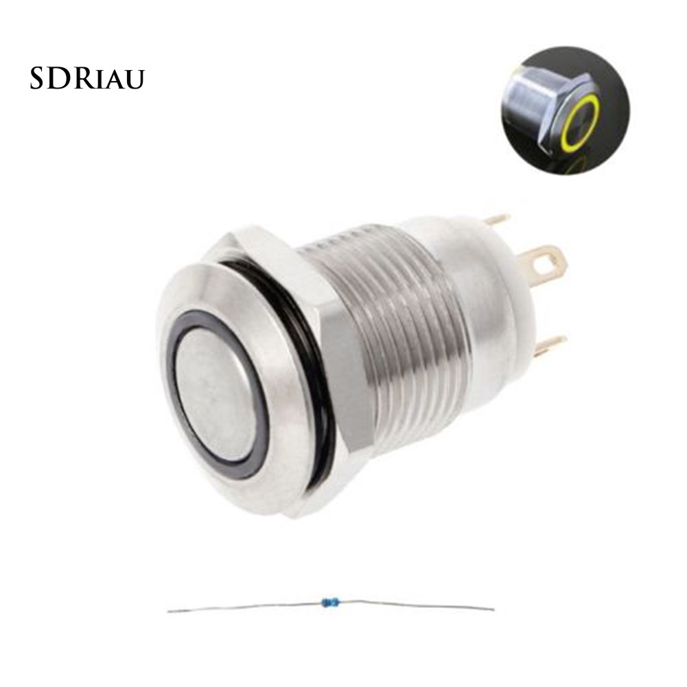 ✔Nút Nhấn Bật Tắt Đèn LED 12mm 3A / 220V DC