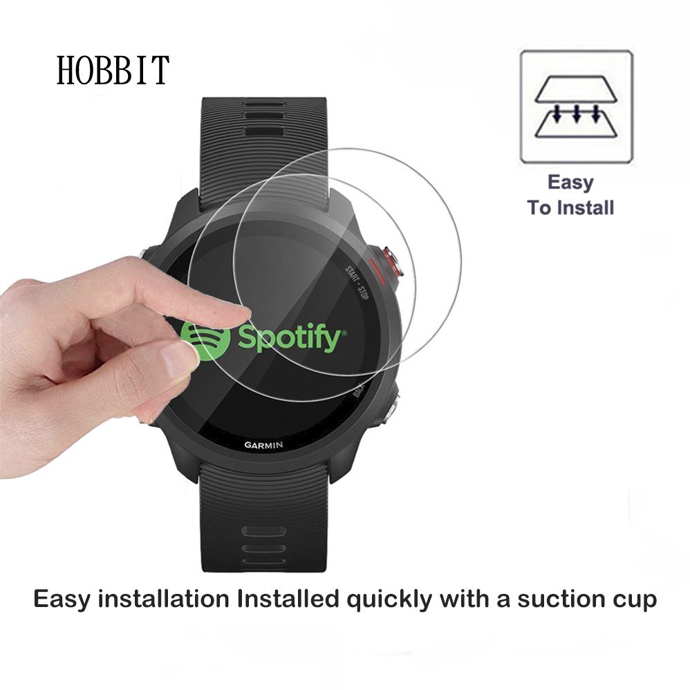 YIFILM Kính cường lực 9h 2.5d bảo vệ màn hình cho garmin 945 645 45 45s forerunner 245 music kèm phụ kiện
