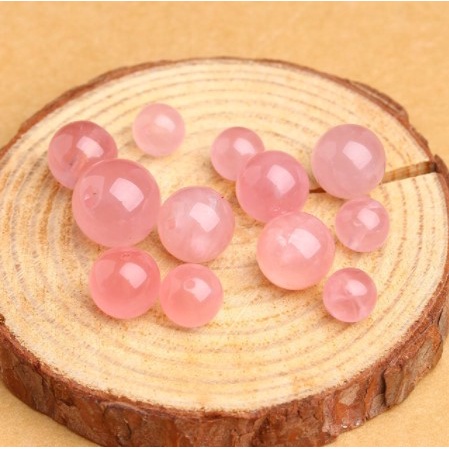 [Hạt lẻ] Hạt lẻ phong thủy xỏ vòng thủ công, handmade, DIY TA hồng Brazil