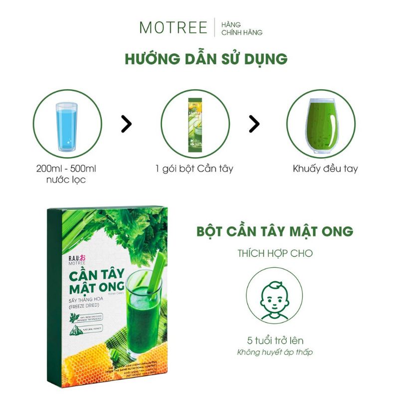 Cần Tây Mật Ong Motree Hộp 14 Gói