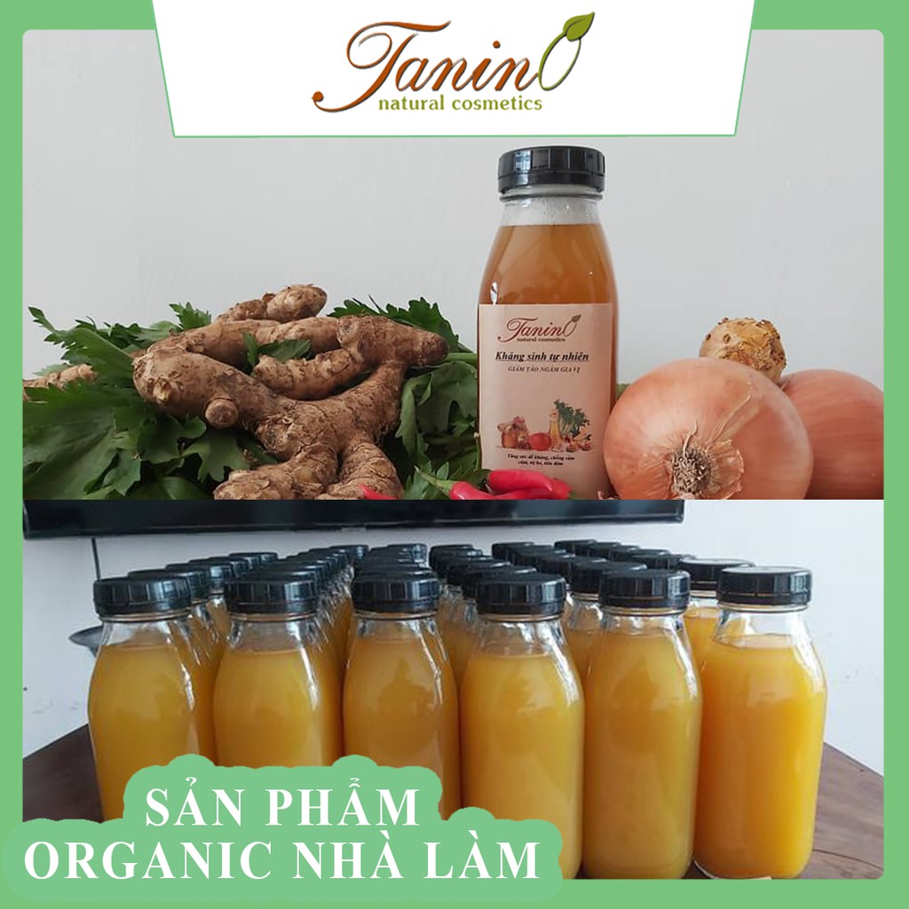 NƯỚC KHÁNG SINH TỰ NHIÊN - GIẤM TÁO NGÂM GIA VỊ - TĂNG SỨC ĐỀ KHÁNG - ORGANIC NHÀ LÀM