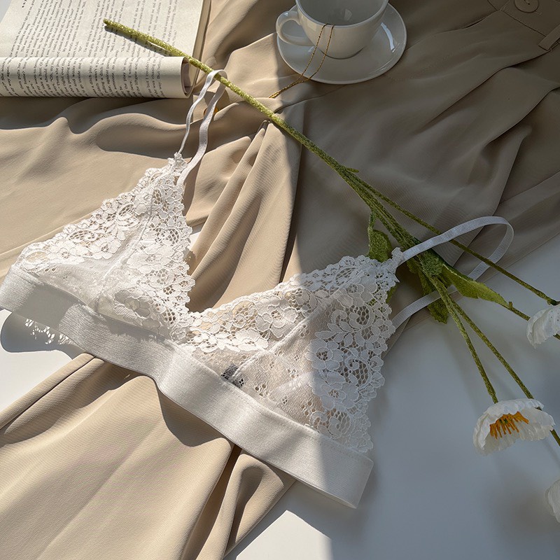 Áo lót ren hoa sexy không đệm lót L3-01