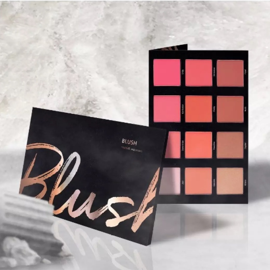 [HÀNG CHÍNH HÃNG] Bảng Phấn Má Hồng Chuyên Nghiệp 12 Ô Vacosi Pro Studio Blush Palette 66BP 45g