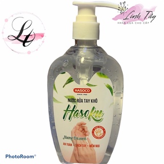 Nước rửa tay khô dung dịch sát khuẩn nhanh hasoco dạng gel có vòi nhấn 500ml