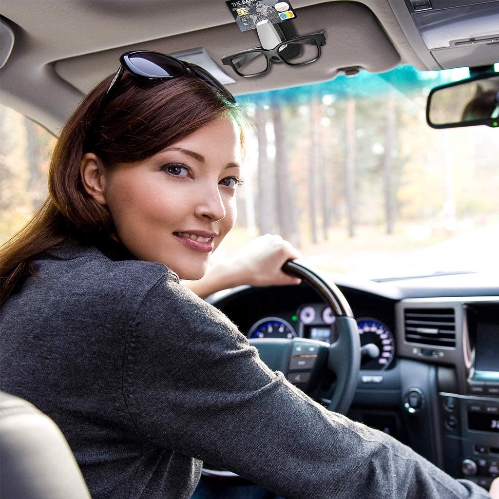 Kẹp Giữ Thẻ / Kính Mát Đa Năng Gắn Trên Xe Hơi