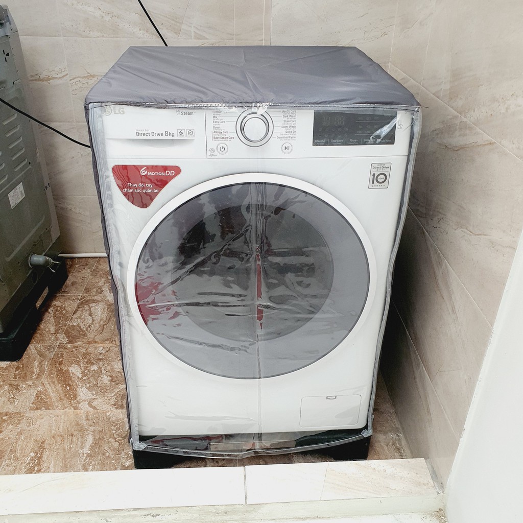 Áo Trùm Vỏ Bọc Máy Giặt Cửa Ngang (Vải Dù 2 Lớp Siêu Bền)
