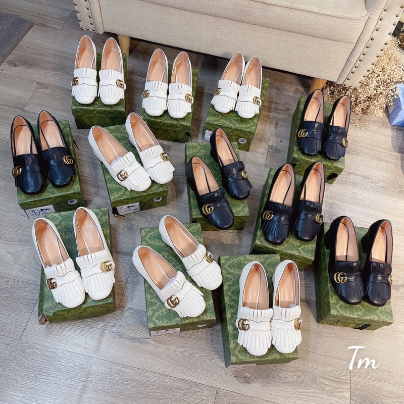 Giày cao gót G c tua rua fullbox