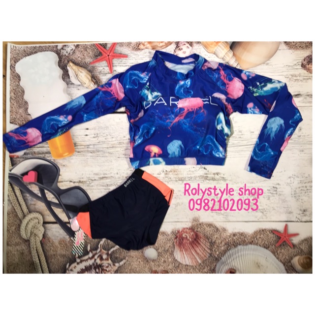 (Có sẵn) bikini dài tay phong cách hàn quốc, bộ bơi dài tay