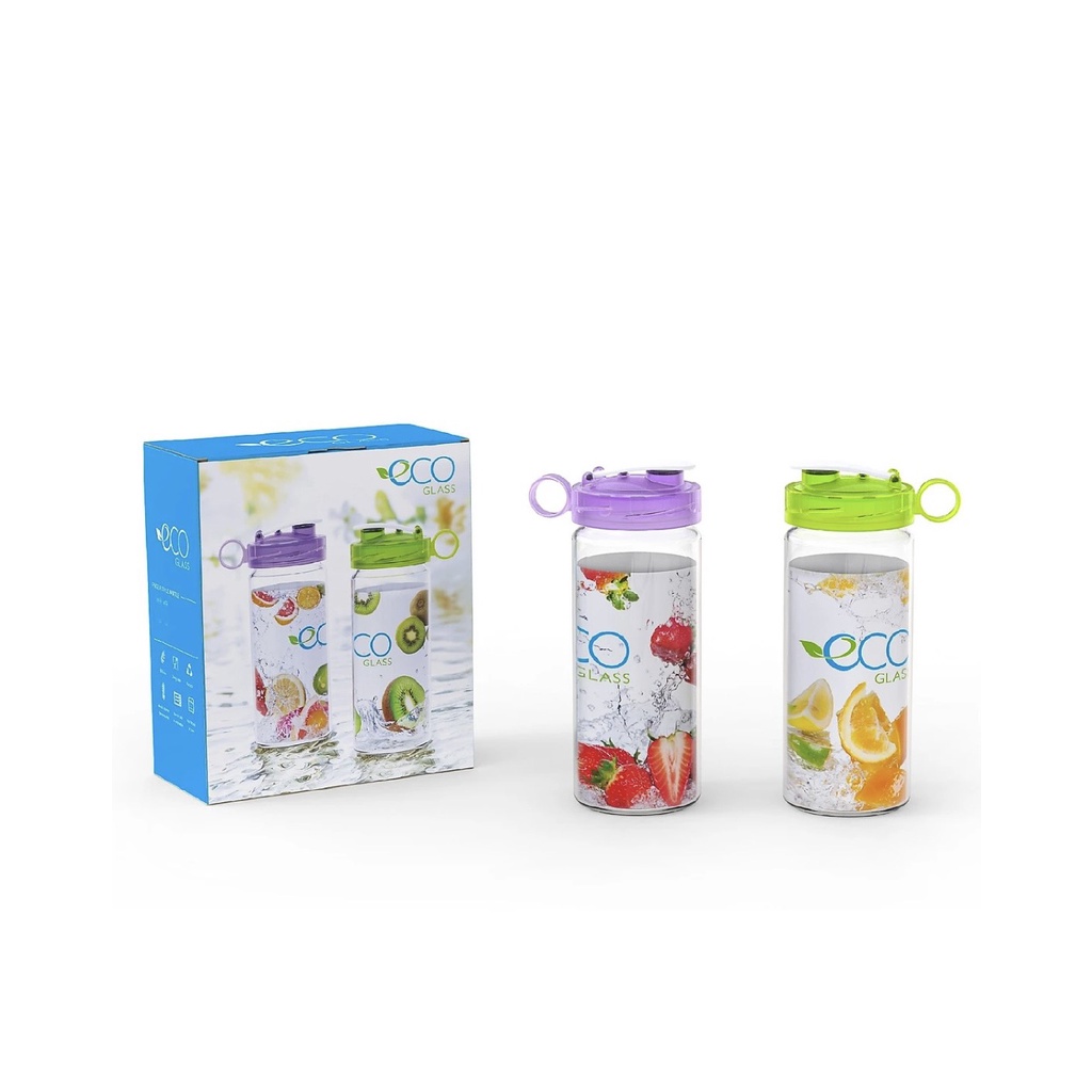 (Xả KHo) CHAI THỦY TINH AI CẬP (358ml) ,Bình Nước Thủy Tinh Có Quai - Quà tặng từ Vinamilk