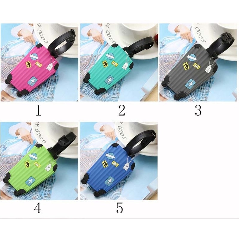 Thẻ Đánh Dấu Hành Lý Bằng PVC In Hoạt Hình Dễ Thương