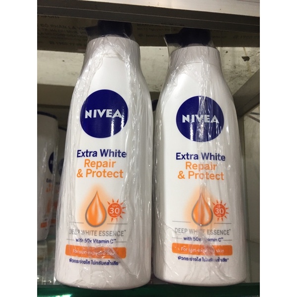 sữa dưỡng thể trắng da toàn thân NIVEA vòi ban ngày chai 400ml