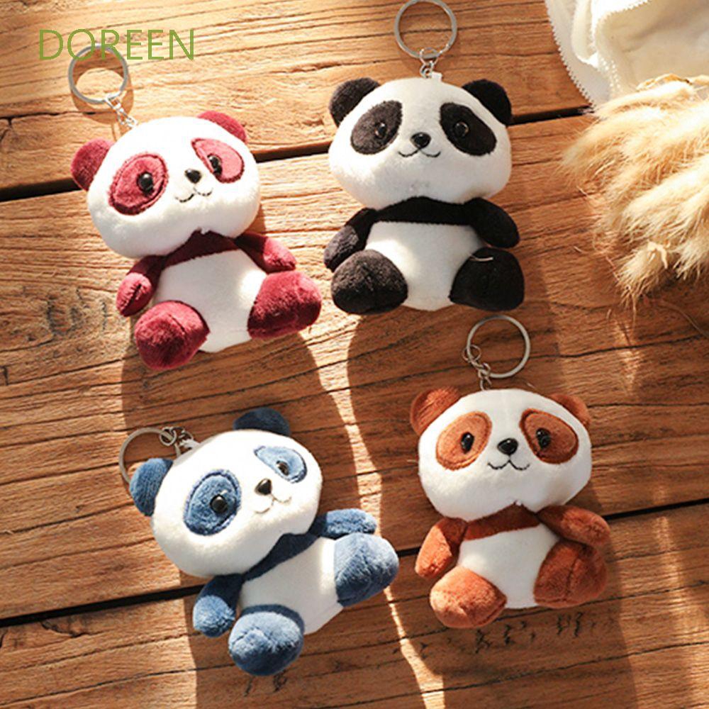 Móc chìa khóa hình chú gấu trúc 4 kiểu dáng thiết kế đáng yêu 10cm