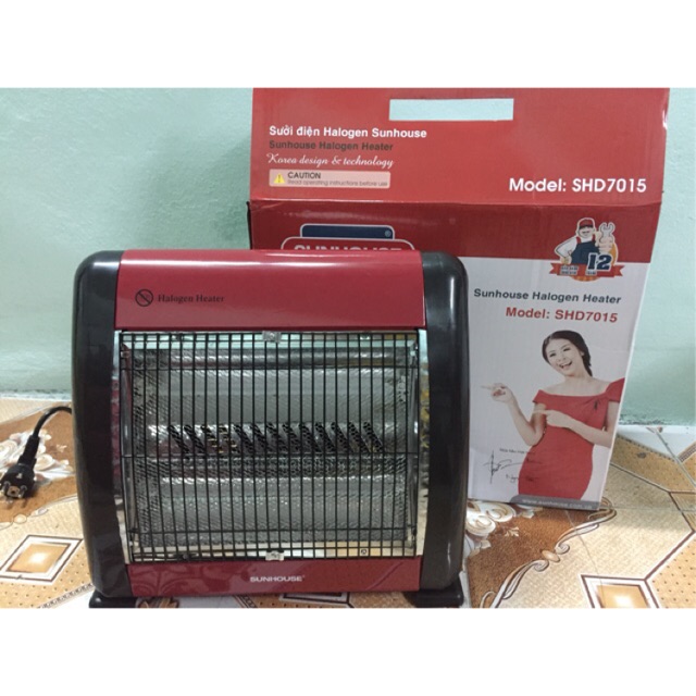Quạt sưởi Sunhouse SHD7015 - Quạt sưởi halogen